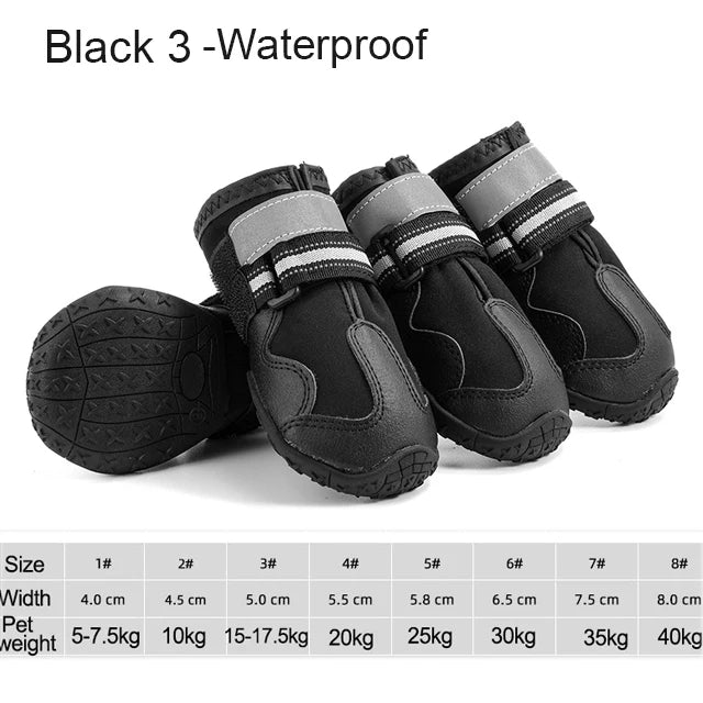 4pcs/set Pet Dog Shoes